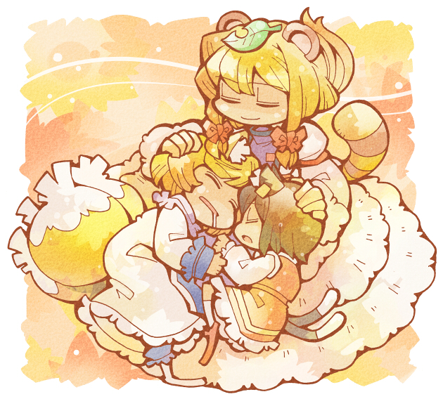 yakumo yukari, yakumo ran, and chen (touhou) drawn by hounori