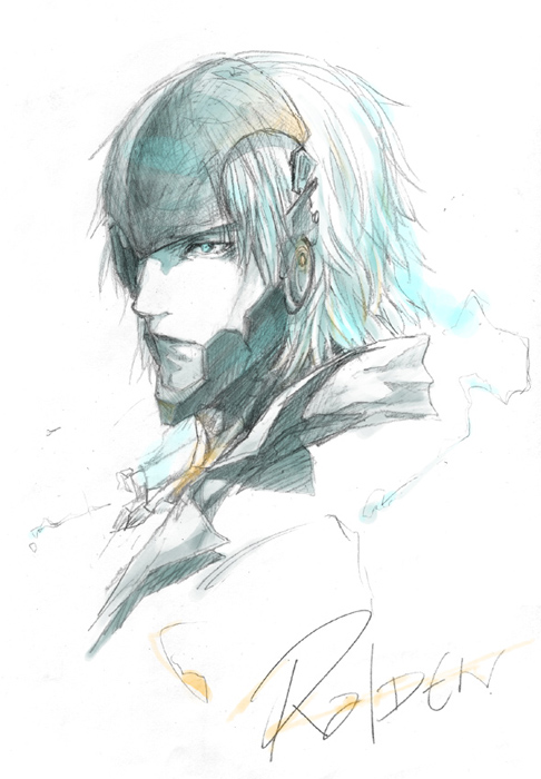 raiden (metal gear and 1 more) drawn by noco_(adamas)