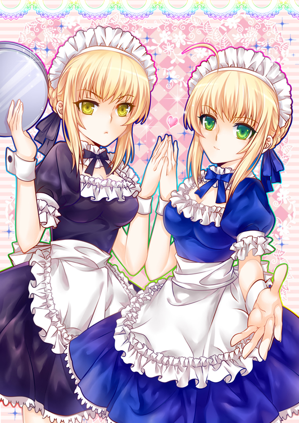artoria pendragon, saber, and saber alter (fate and 2 more) drawn by ling_tian_nailad