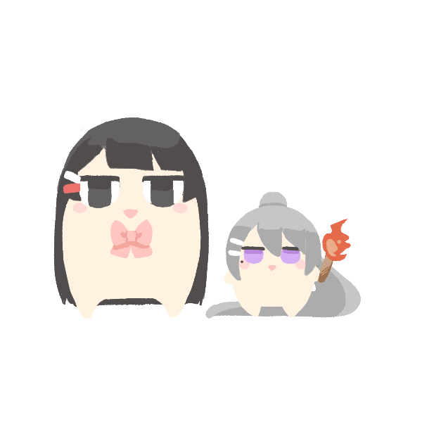 kaede-chan and mito-chan (nijisanji and 1 more) drawn by rebecca_(keinelove)