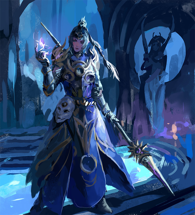 shadowheart (dungeons & dragons and 2 more) drawn by danila_kalinin