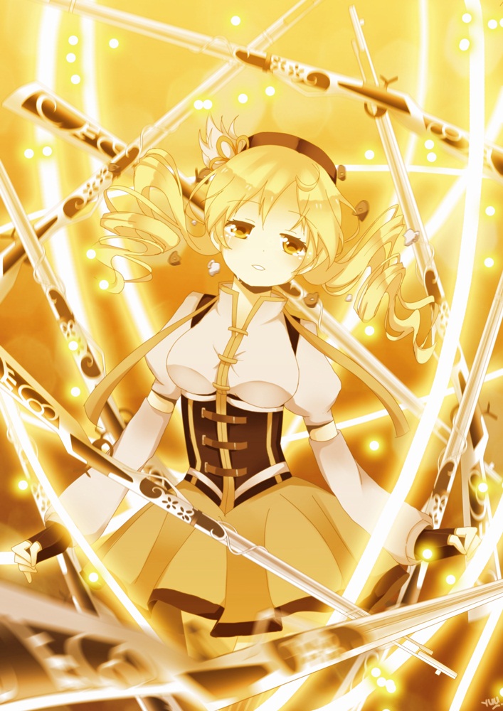 tomoe mami (mahou shoujo madoka magica) drawn by yuurot