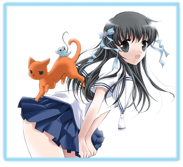 honda tohru, sohma kyou, and sohma yuki (fruits basket)