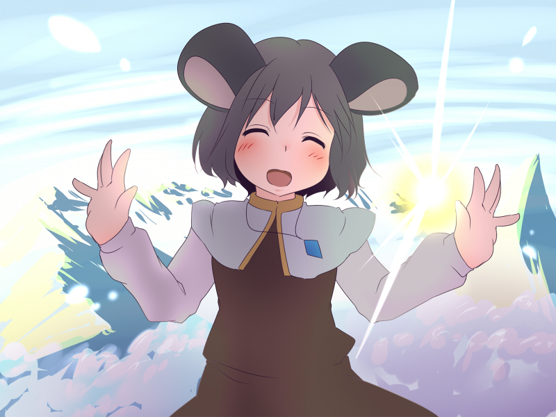 nazrin (touhou) drawn by aki_(akikaze_asparagus)