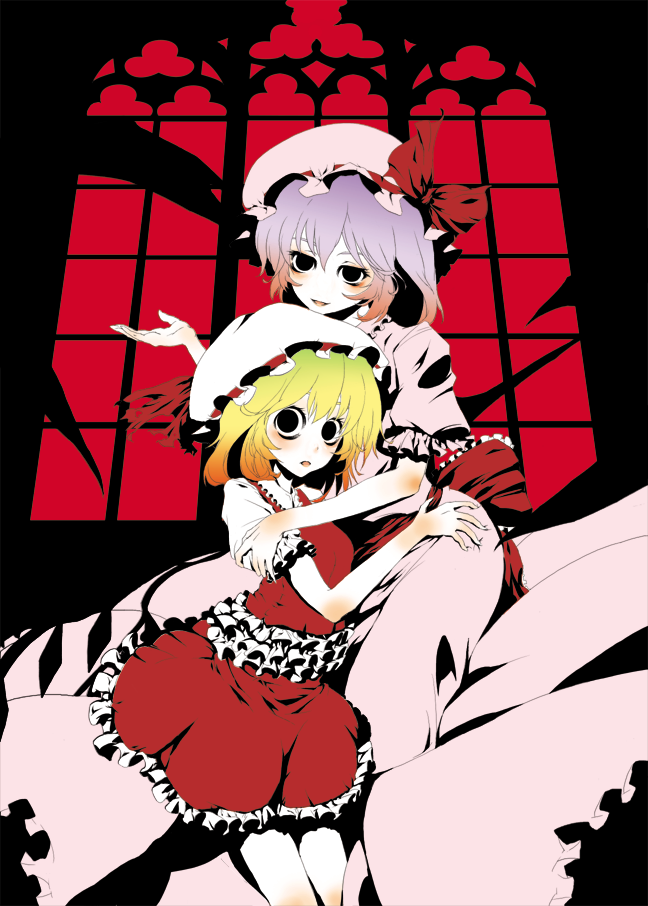 remilia scarlet and flandre scarlet (touhou) drawn by neichiru