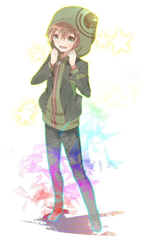 naegi makoto (danganronpa and 1 more) drawn by moyuchocolats