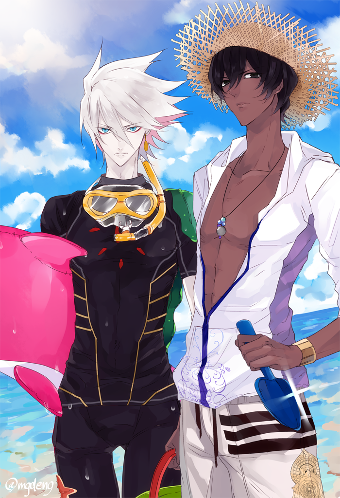karna and arjuna (fate and 2 more) drawn by 9tsumura