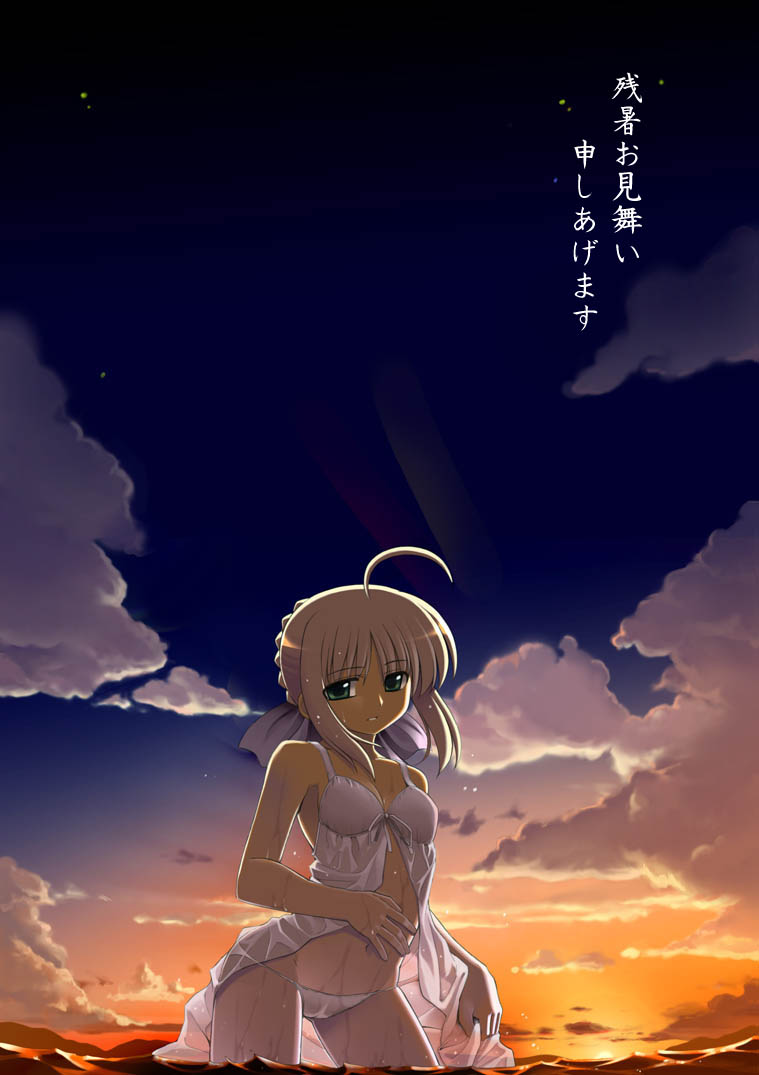 artoria pendragon and saber (fate and 1 more) drawn by namonashi