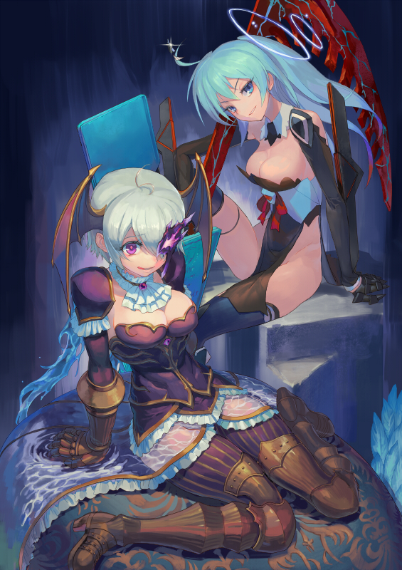 gambiel and metatron (z/x) drawn by washi_no_tosaka