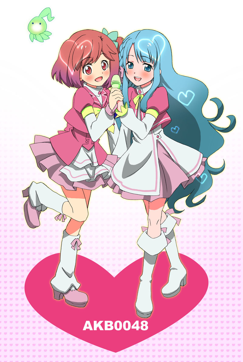 sono chieri and motomiya nagisa (akb0048) drawn by sugise_satoshi