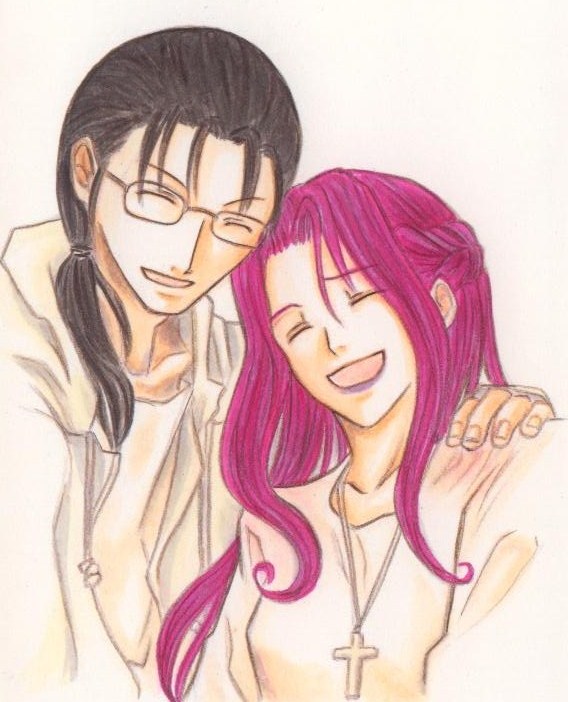 cornelia li britannia and gilbert g.p. guilford (code geass) drawn by hisame_himemiya