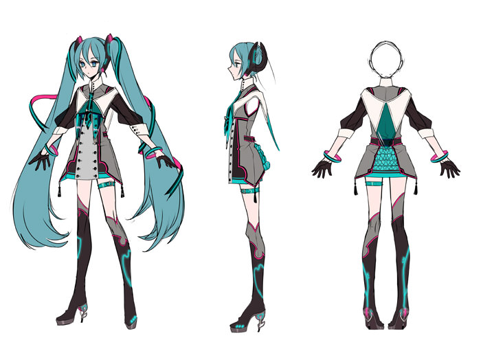 hatsune miku and magical mirai miku (vocaloid and 1 more) drawn by shikimi_(yurakuru)