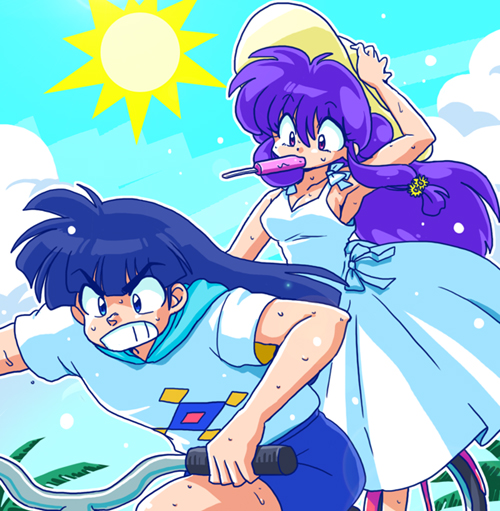 shampoo and mousse (ranma 1/2) drawn by wanta_(futoshi)