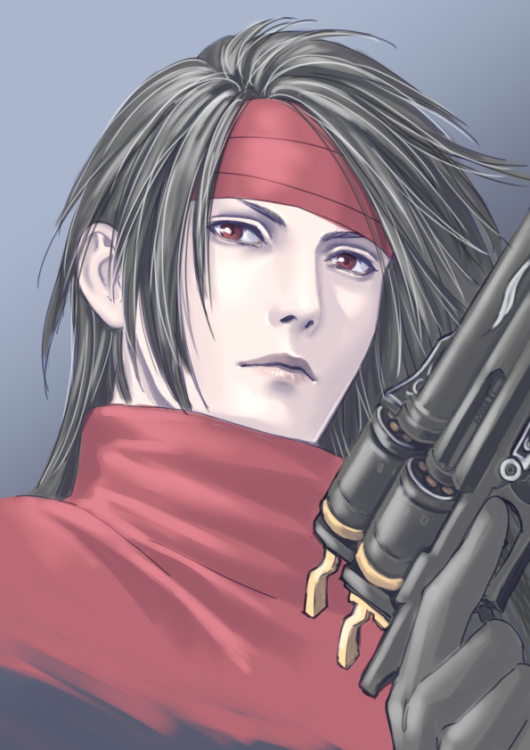 vincent valentine (final fantasy and 1 more) drawn by sd_supa