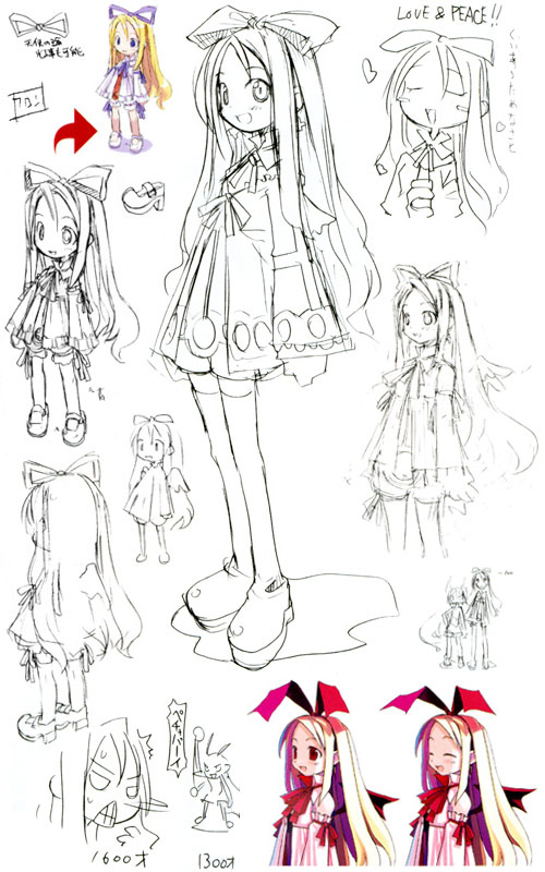 flonne and laharl (disgaea and 1 more) drawn by harada_takehito