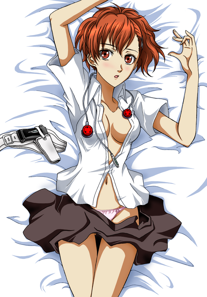 shiomi kotone (persona and 2 more) drawn by hanzou