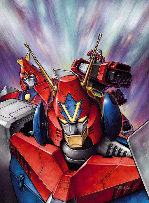 combattler v, voltes v, and daimos (choudenji robo combattler v and 2 more) drawn by nakamura_jun'ichi
