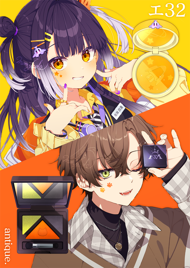 alban knox and umise yotsuha (nijisanji and 1 more) drawn by mamyouda