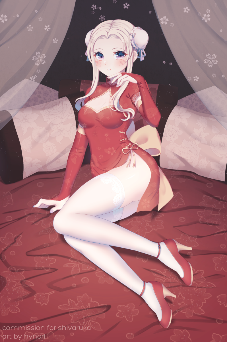 edelgard von hresvelg (fire emblem and 1 more) drawn by hynori