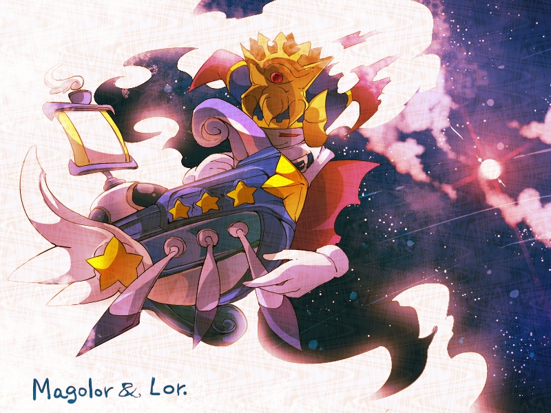 magolor and traitor magolor (kirby) drawn by shirushiki