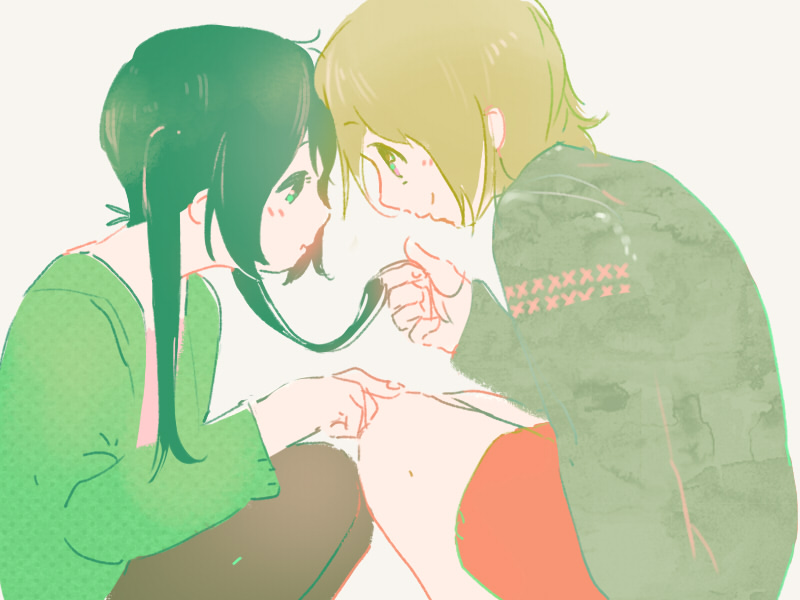 nakano azusa and hirasawa yui (k-on!) drawn by tamagogogo