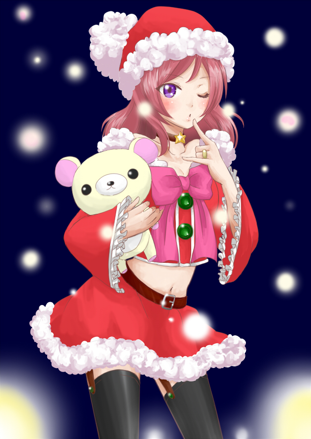 nishikino maki (love live! and 2 more) drawn by tamya