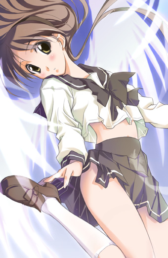 hizuki ayaka (memories off and 1 more) drawn by naruse_yuji