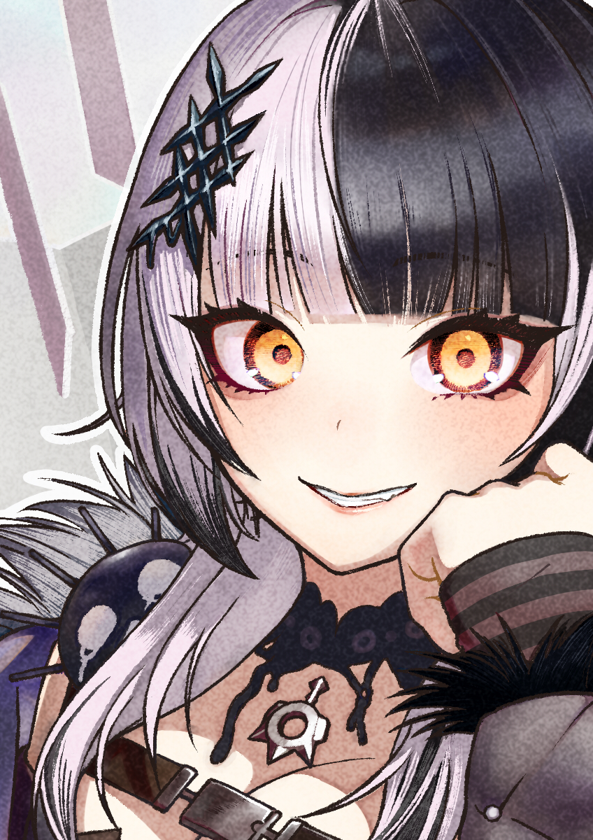 shiori novella and yorick (hololive and 1 more) drawn by oumi_mizu