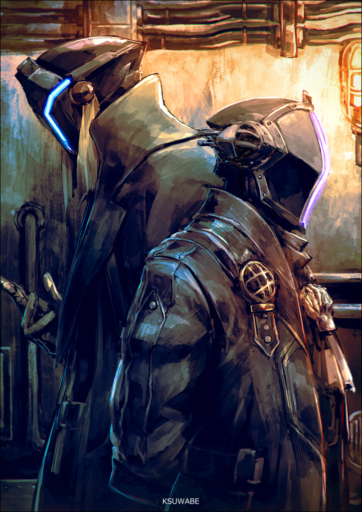 bondrewd and gueira (made in abyss) drawn by k-suwabe