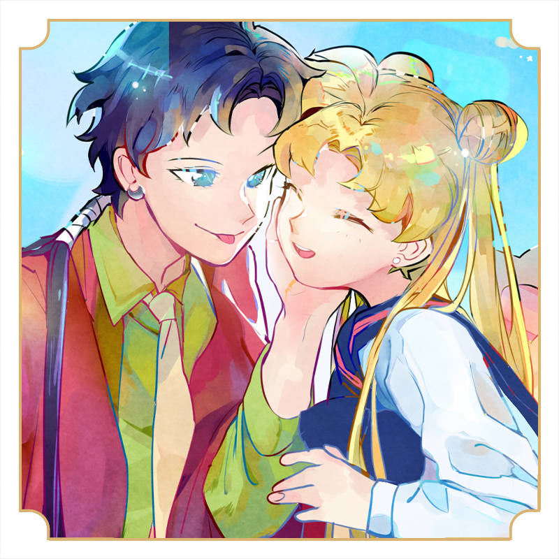 tsukino usagi and seiya kou (bishoujo senshi sailor moon and 1 more) drawn by yaoybqs