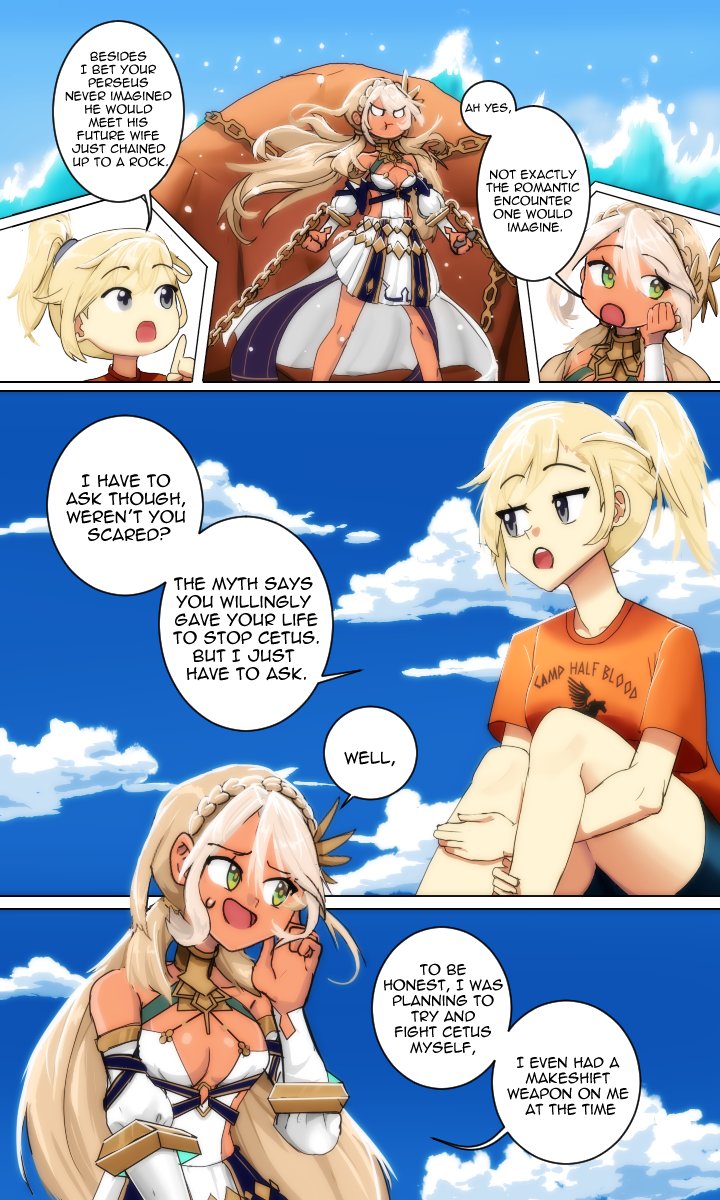 andromeda and annabeth chase (fate and 2 more) drawn by tyrnickleback