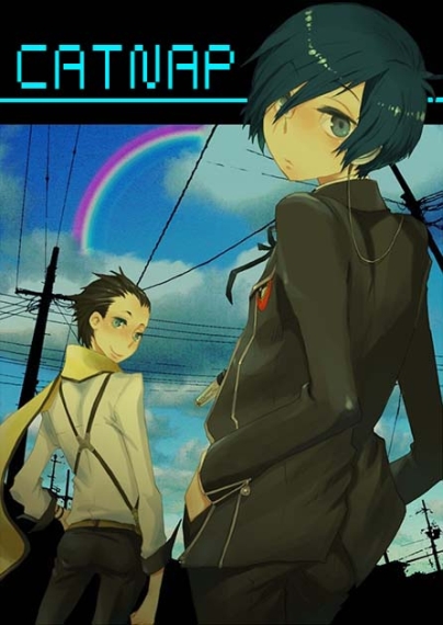 yuuki makoto and mochizuki ryouji (persona and 1 more) drawn by suminohirune