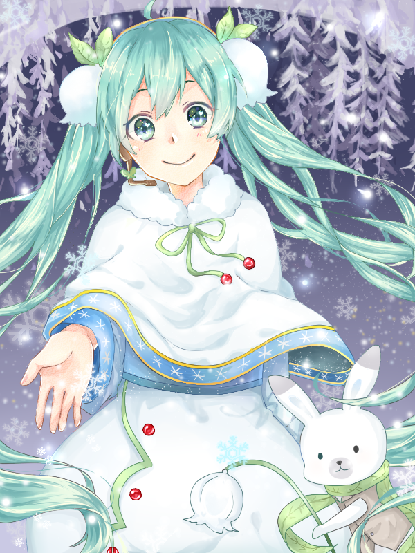 hatsune miku, yuki miku, and rabbit yukine (vocaloid) drawn by tacit_1113