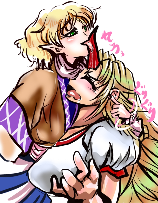 mizuhashi parsee and hoshiguma yuugi (touhou) drawn by yami_gatsu