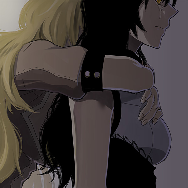 yang xiao long and blake belladonna (rwby) drawn by kuroda_(nanchara_flight)