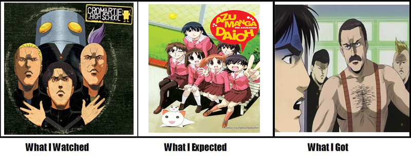 freddie mercury and mechazawa shin'ichi (azumanga daioh and 1 more)