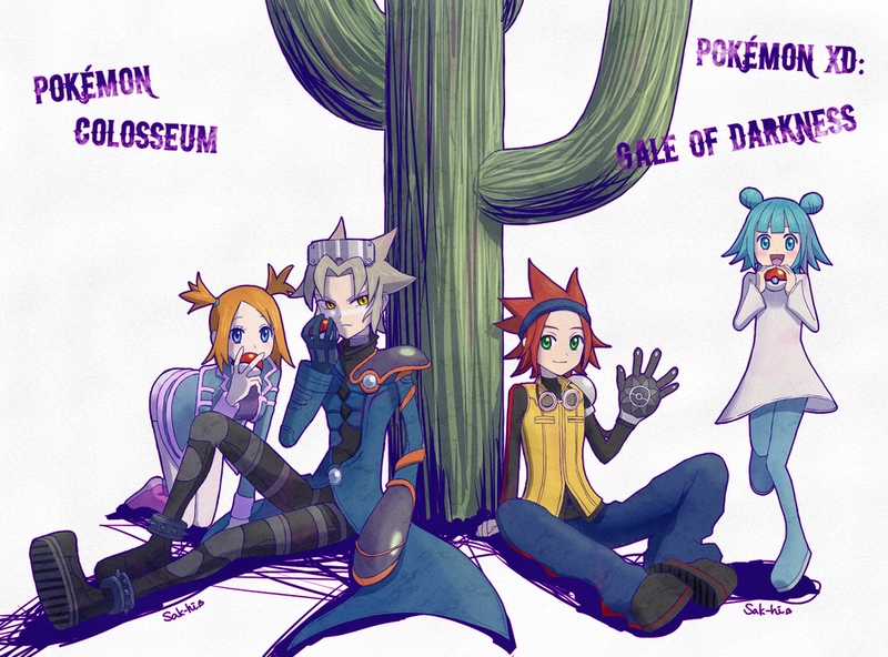 wes, rui, michael, and jovi (pokemon and 2 more) drawn by sak-hi_(skh_anncmnt)