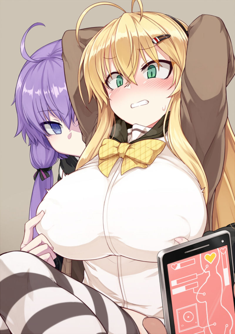 yuzuki yukari and tsurumaki maki (vocaloid and 1 more) drawn by null_(nyanpyoun)