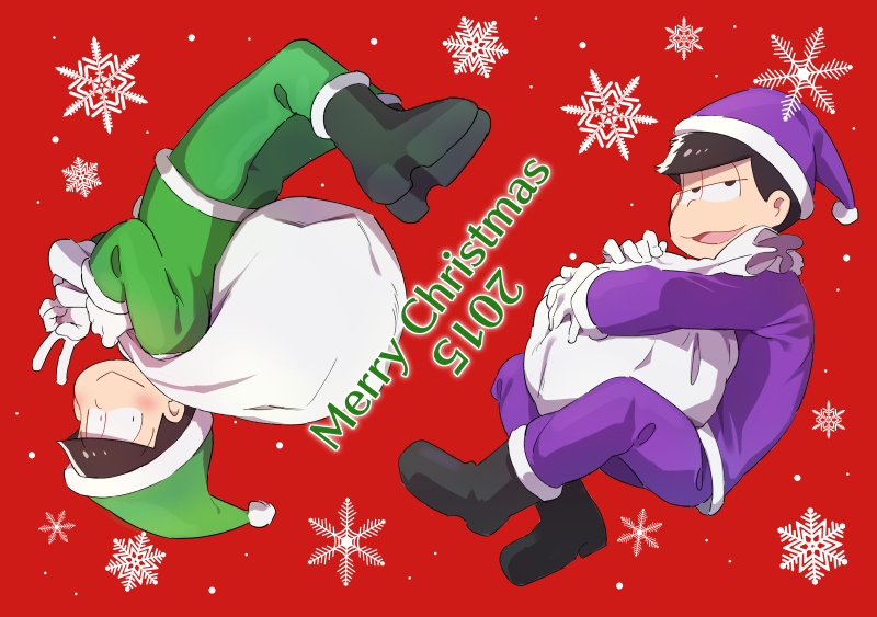 matsuno ichimatsu and matsuno choromatsu (osomatsu and 1 more) drawn by hatsu_(pixiv9545151)