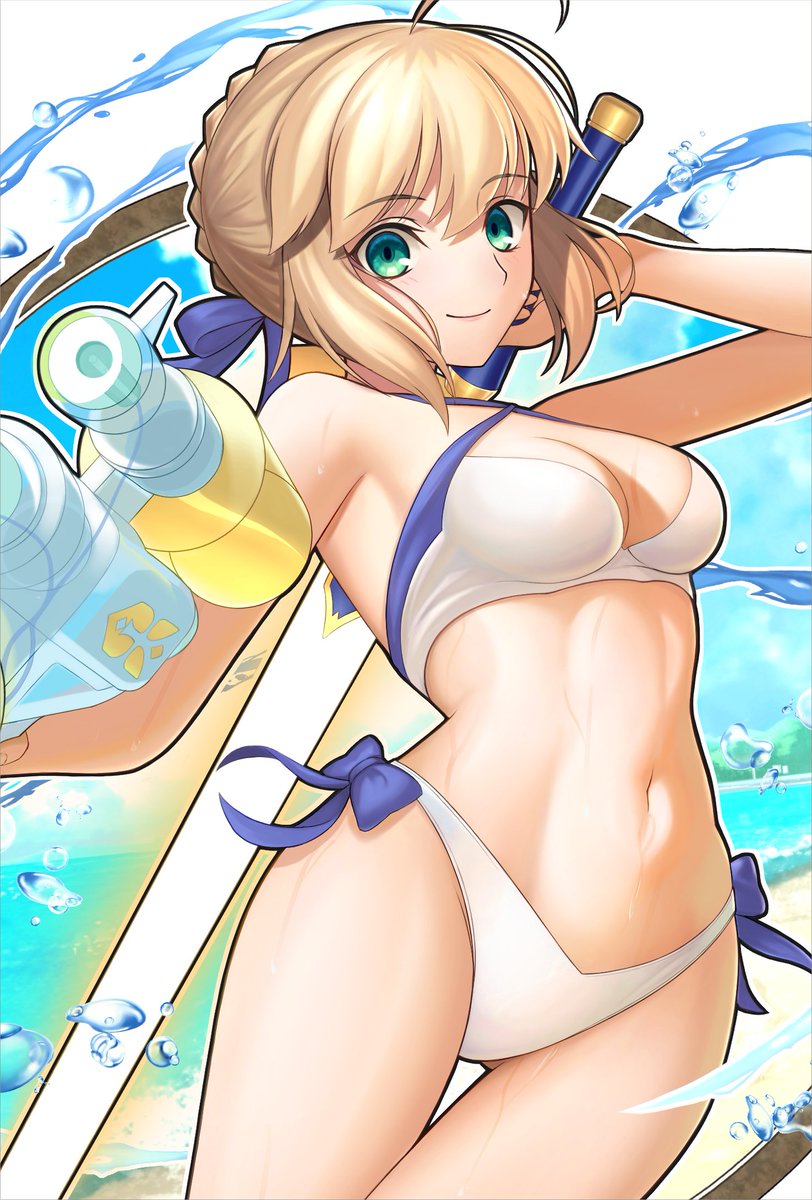 artoria pendragon (fate and 1 more) drawn by hisato_nago