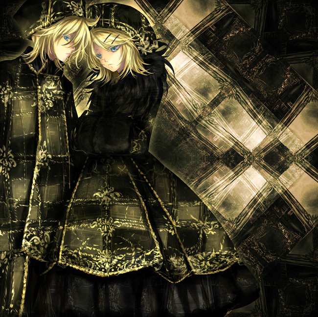 kagamine rin and kagamine len (vocaloid and 1 more) drawn by komiki2gou