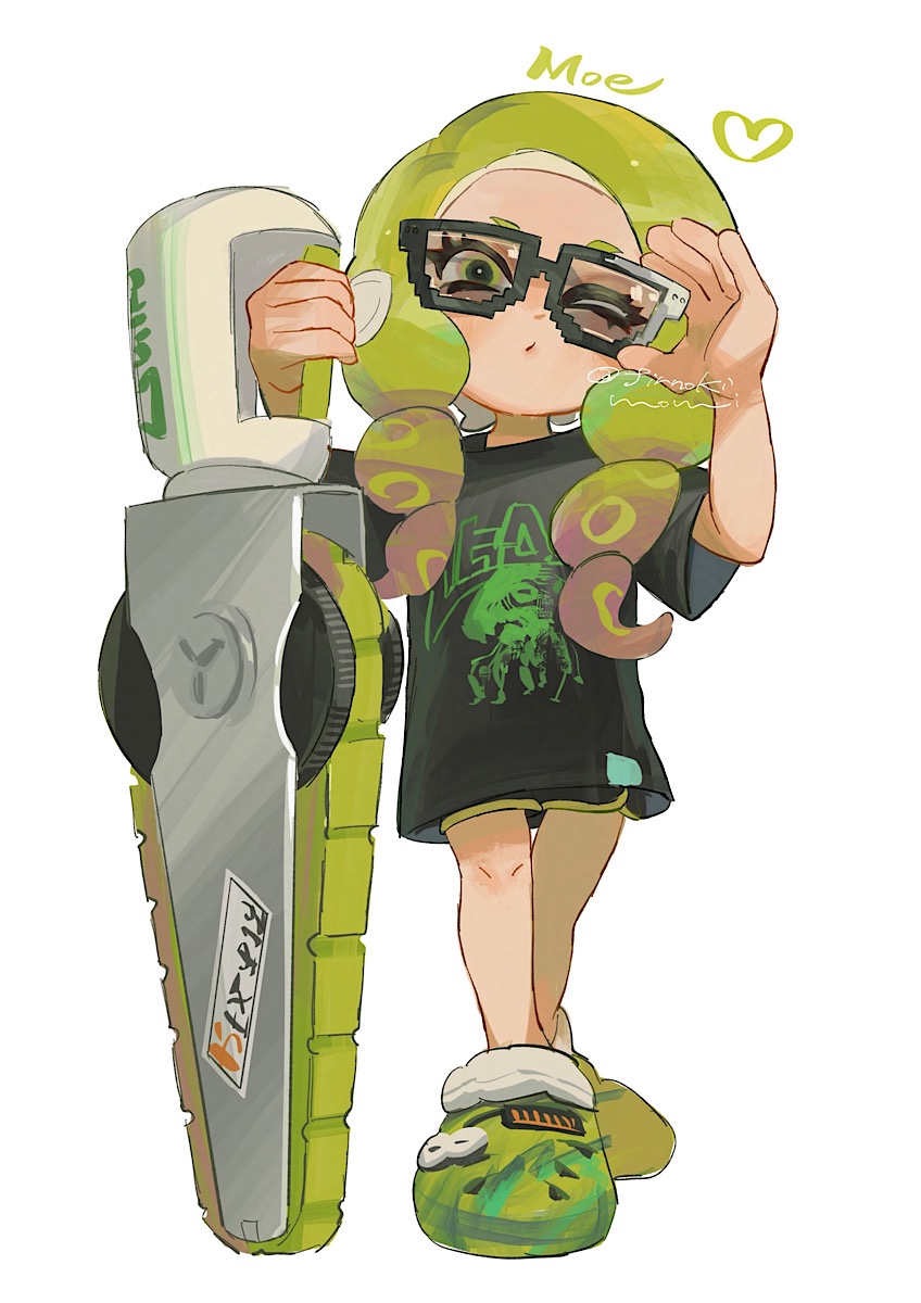 octoling player character and octoling girl (splatoon and 1 more) drawn by totocosakana