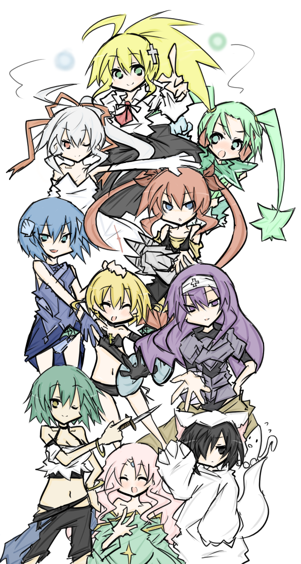 freudia neuwahl, spiritia rosenberg, zorne zeppelin, luste teuber, schwer-muta casasola merkle, and 5 more (rosenkreuzstilette) drawn by tanuki_kamen
