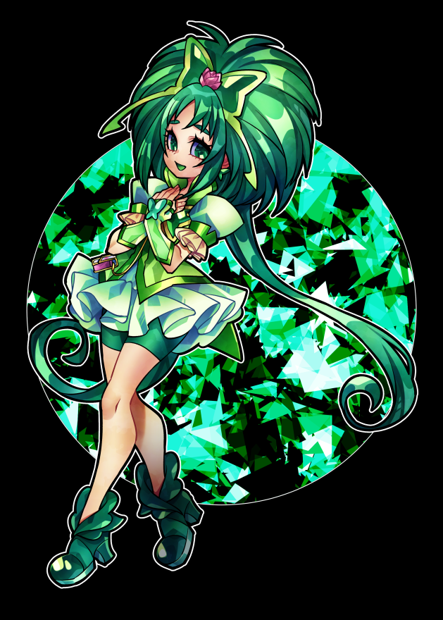akimoto komachi and cure mint (precure and 1 more) drawn by senmu_(0107)