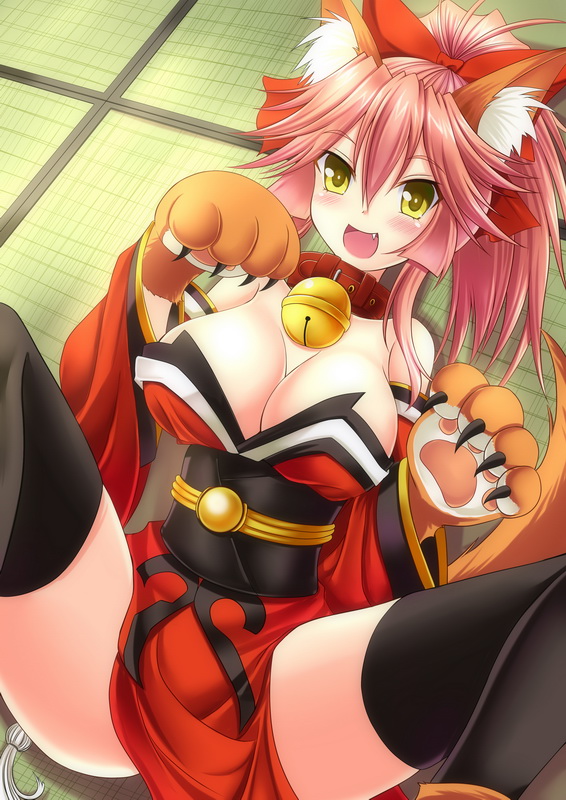 tamamo and tamamo cat (fate and 1 more) drawn by cless_(tamaota)
