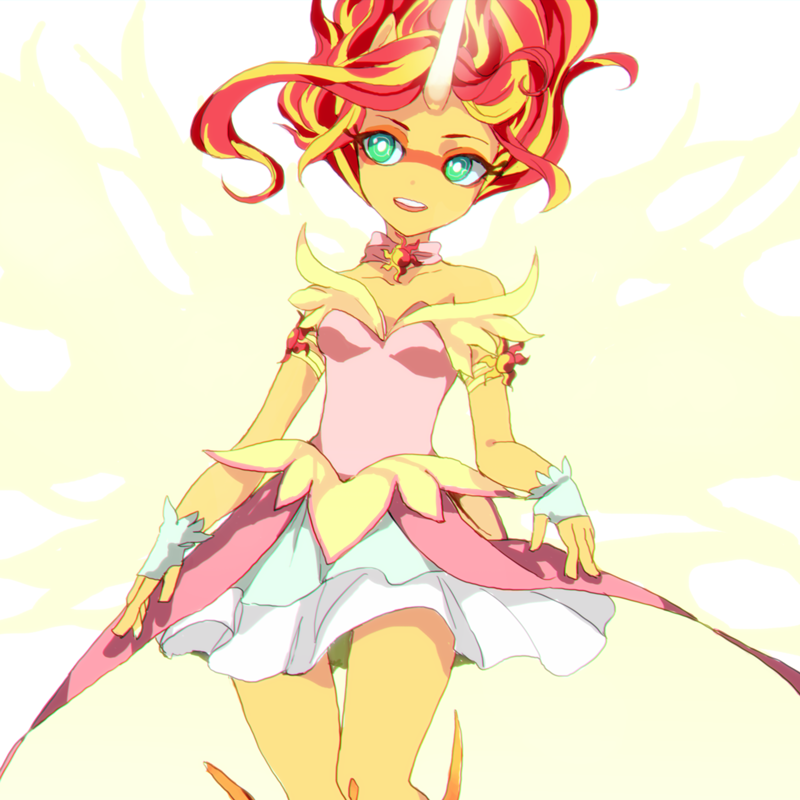 sunset shimmer and daydream shimmer (my little pony and 2 more) drawn by shokushu_no_iru_seikatsu