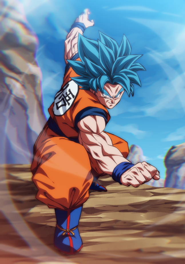 son goku (dragon ball and 1 more) drawn by rom_(20)