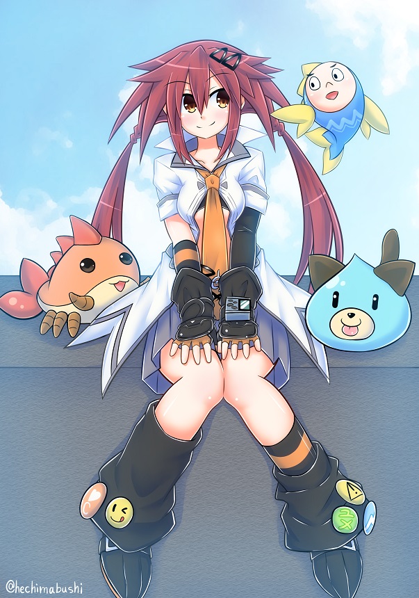 tennouboshi uzume, dogoo, and umio (neptune and 1 more) drawn by hechima-bushi