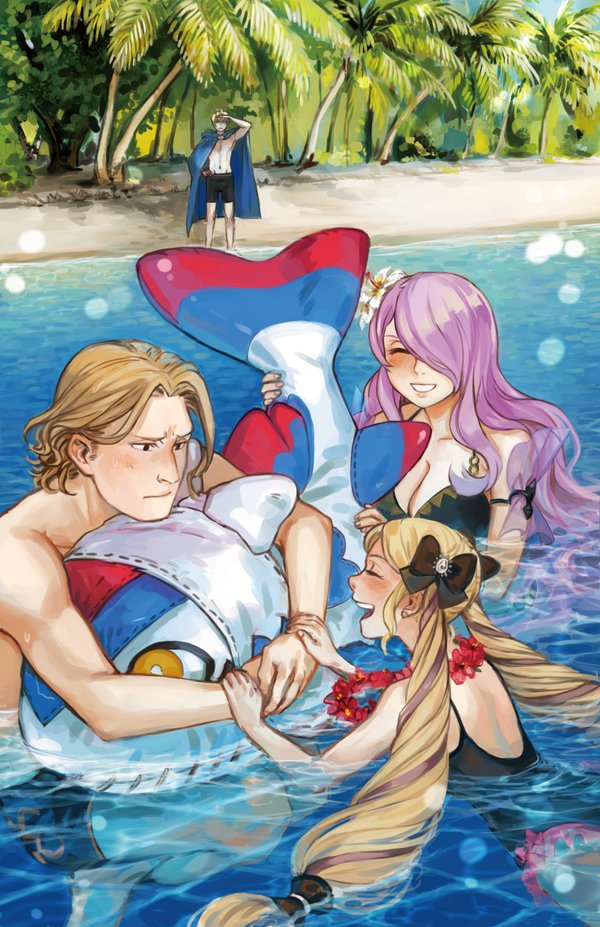 camilla, elise, leo, xander, and lilith (fire emblem and 2 more) drawn by plaemon