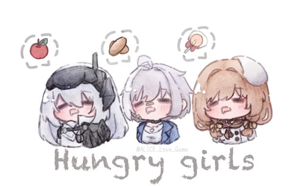 snow white, bready, and mori (goddess of victory: nikke) drawn by alice_love_game